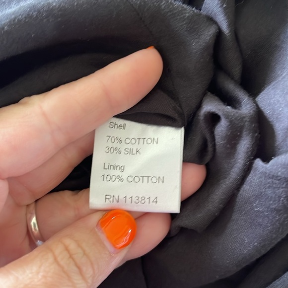 Billy Reid Dark Blue and Black Animal Print Button Down Shirt Women's Size Small - Picture 10 of 10